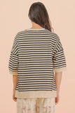 Sydney Oversized Stripe Casual Top