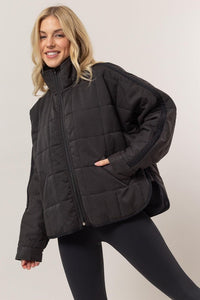 Stormie Quilted Puffer Jacket- Black