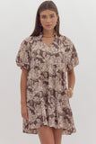 Kouvr Floral Print Short Dress