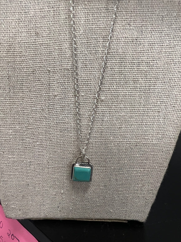 Sienna Turquoise Bar Necklace