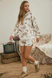 Jaycee Western Print Shorts Set