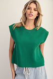 Joni Solid Cap Sleeve Top
