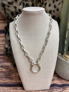 Jess Silver Chunky Necklace