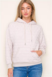 Brianna Quilted Hoodie-Ivory