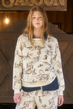 Jolee Western Print Crew Neck
