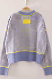 Bailey Trim Stripe Knit Sweater