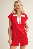 Jan Quarter Zip Shorts Sets