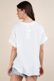 Joey Ribbed Knit Top-Off White