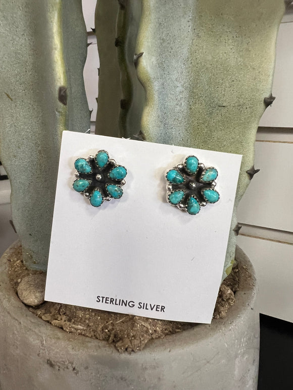 Hada Turquoise Sterling Silver Earrings