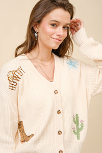 Stetson Western Embroidered Cardigan