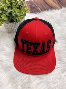 Texas Red/Black Ball Cap