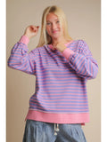 Lori Striped Oversized Sweatshirt