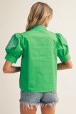 Bryn Embroidery Accent Top