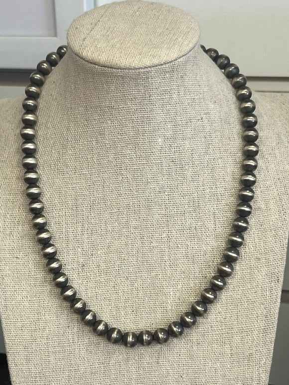 Sterling Silver  Navajo Pearl Necklace