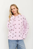 Kam Polka Dot Knit Cardigan