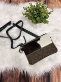 Crossbody Leather & Cowhide Purse