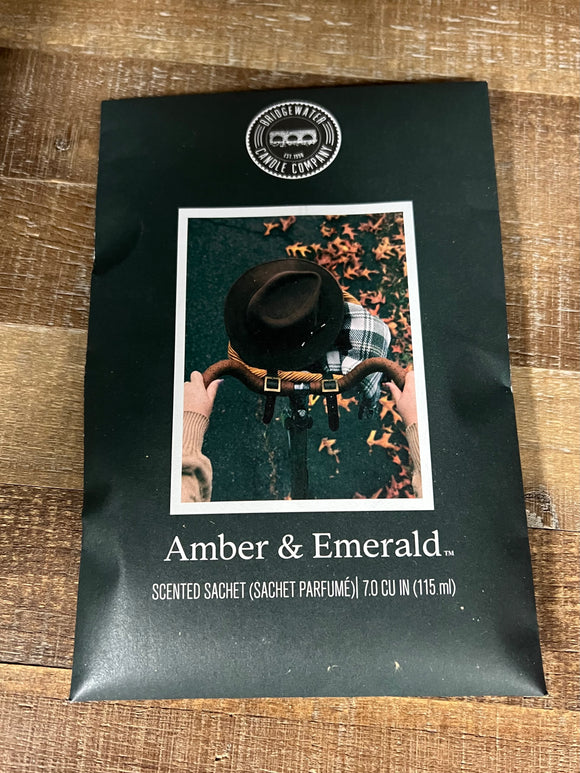 Amber & Emerald Sachet