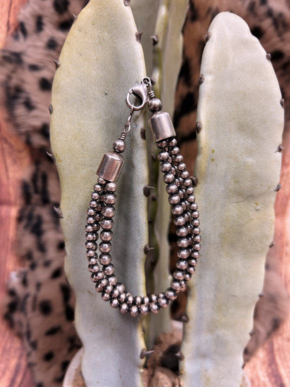 Multi Navajo Pearl Clasp Bracelet