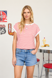 Klara Stripe Relaxed Knit Top