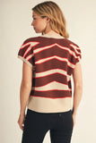 Ellie Zebra Sweater Top