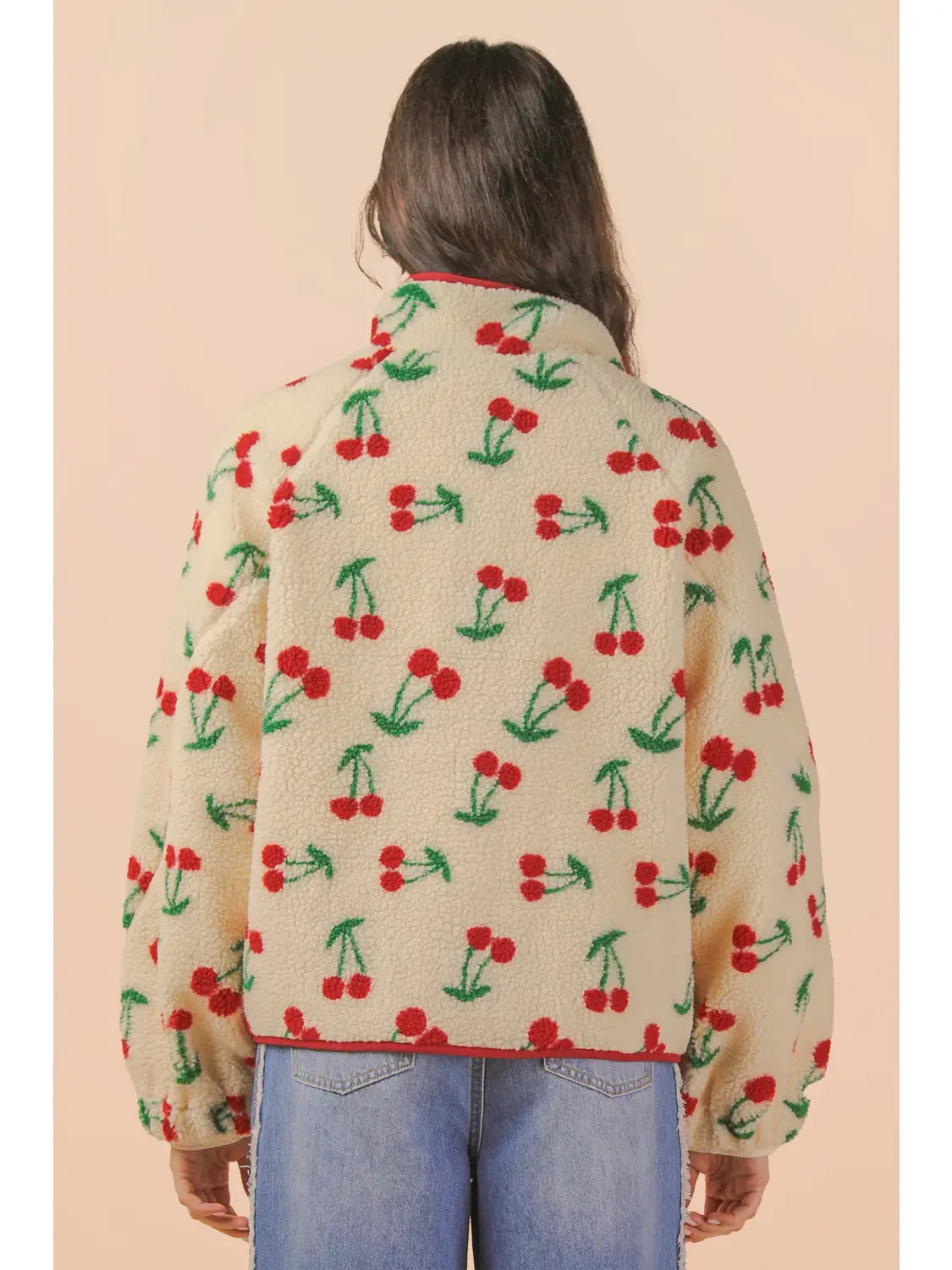 Kelly Cherry Fleece Jacket – Missy's Boutique