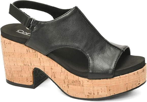 Miss Carley Corky Heel-Black