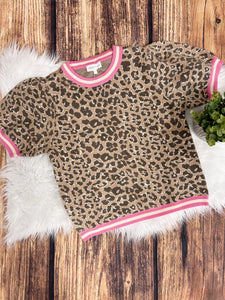 Kenzie Leopard Ruffle Top