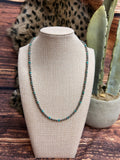 Turquoise Disc/Navajo Pearl Necklace