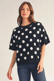 Jodi Polka Dot Knit Top