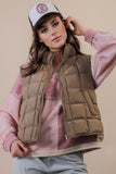 Kenna Solid Color Puffer Vest