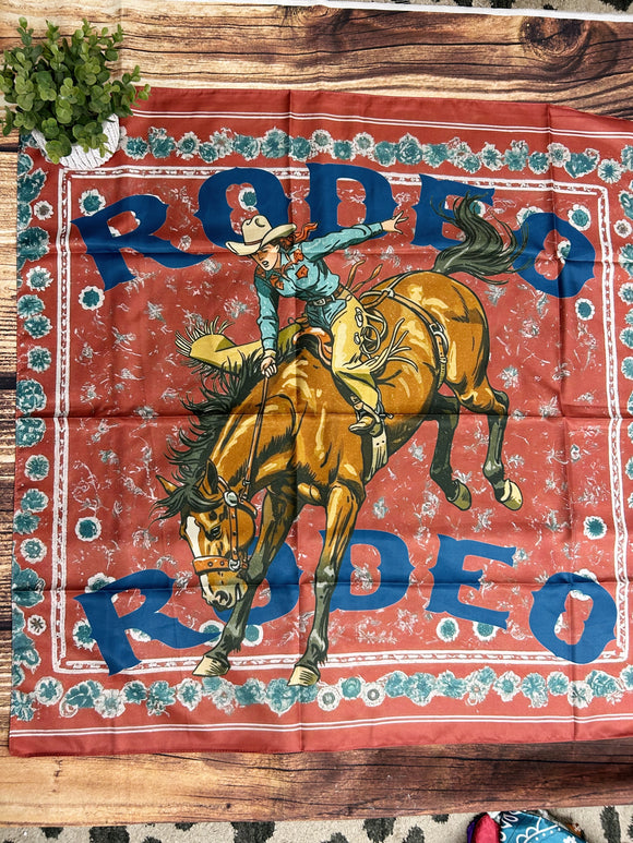 Rodeo 2x Red Wild Rag