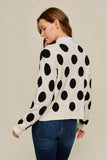 Aubrie Polka dot Cardigan