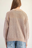 Halie Half Button Long Sleeve Pullover