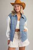 Kayce Quilted Denim Jacket
