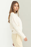 Sherry Basketweave Sweater - Cream