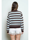Izzy Multi-Color Stripe Knit Sweater
