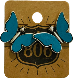 Bev Butterfly Earring-Turquoise