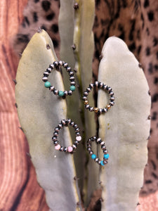 Navajo Pearl Stretch Ring