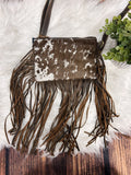 Fringe Cowhide Western Crossbody Purse