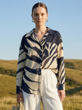 Miley Abstract Oversized Button Up