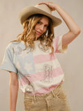 Melanie Western Flag Tee