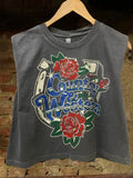 Country & Western Horseshoe Muscle Top