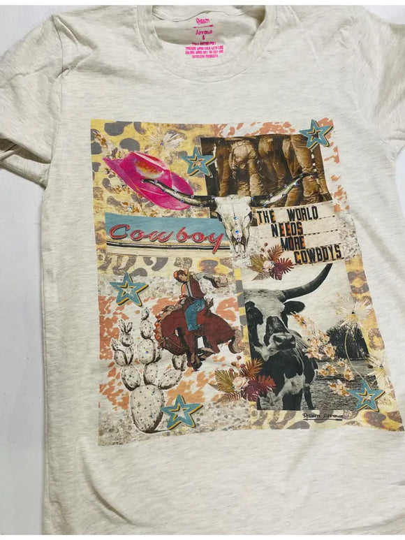 Cowboy Collage Tee