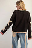 Sofia Star Patch Long Sleeve Top