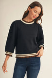 Greer 3/4 Ruffled Edge Top