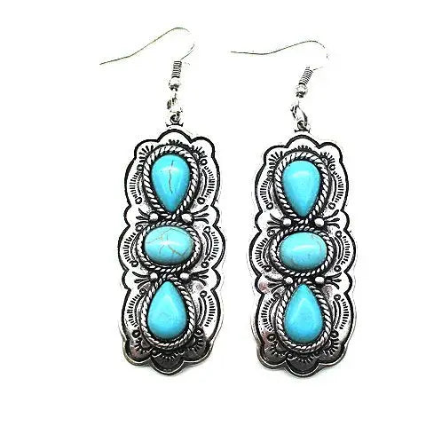 Western Turquoise Earring