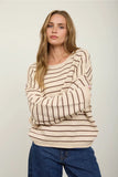 Kimbren Stripe Crew Neck Sweater