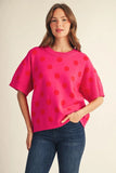 Jodi Polka Dot Knit Top