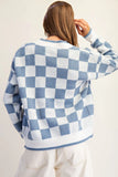 Allie Checker Print Cardigan