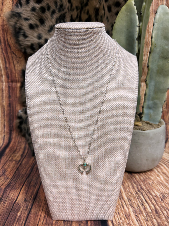 Sterling Silver Aztec Turquoise Necklace